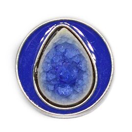  Buton Interschimbabil Vintage Lacrima de Cristal de Roca - Albastru Indigo, fig. 1 
