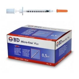  Seringi insulina 0.5 ml cu ac incastrat 30G - BD Micro Fine Plus, fig. 1 